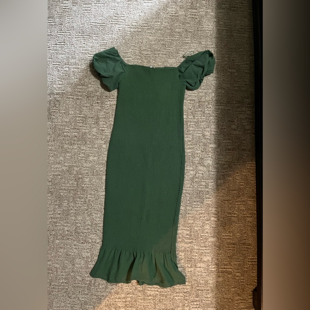 Baltic born Alana smocked midi dress